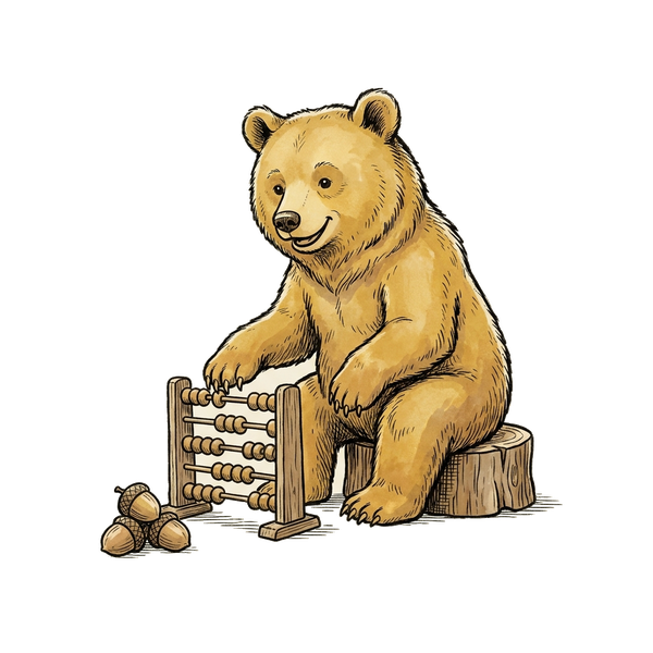 Mathematics bear icon