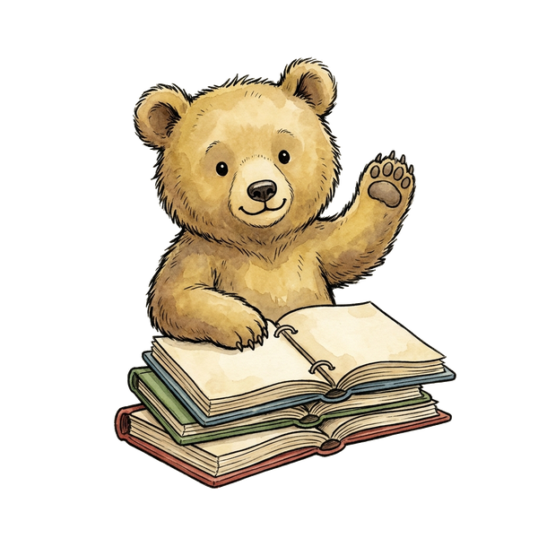 START HERE bear icon